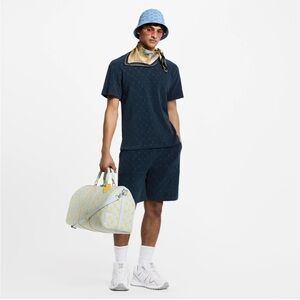 Louis Vuitton Monogram French Terry Drawstring Shorts sz L